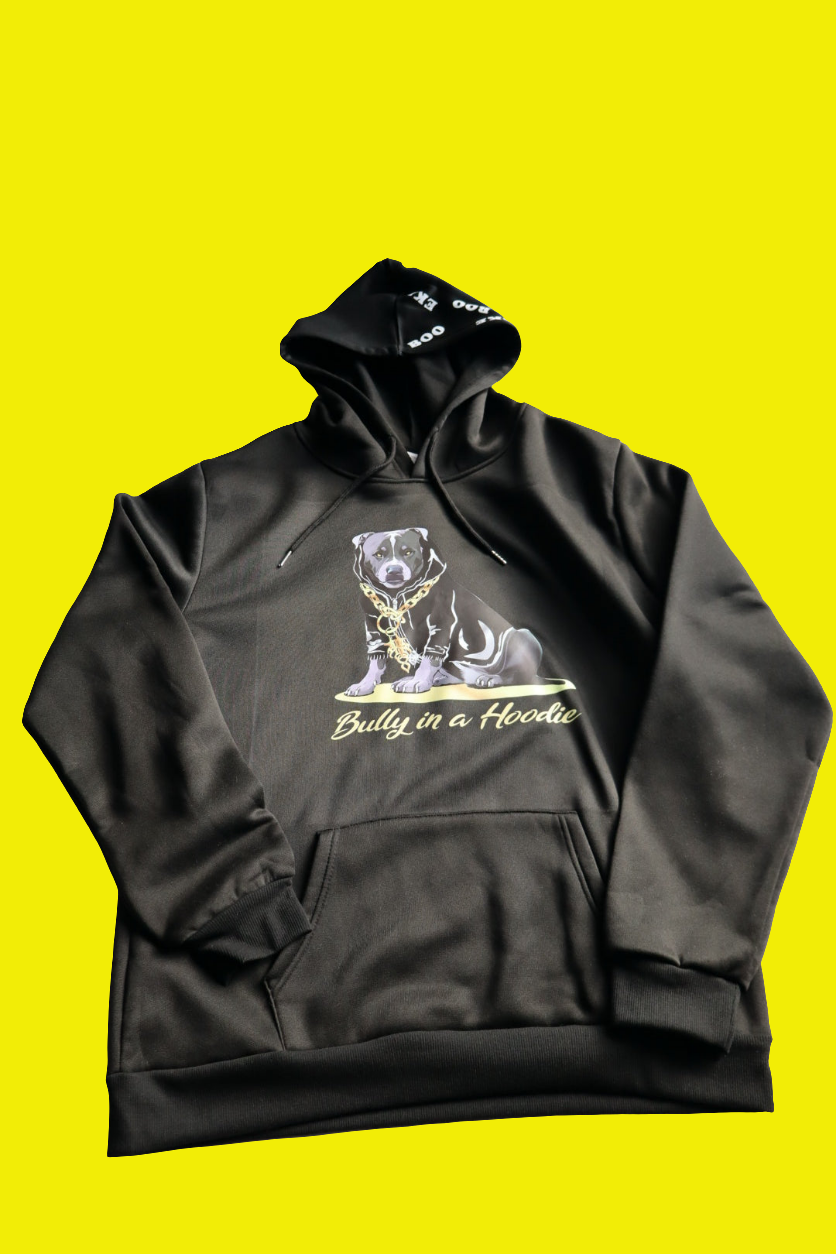 XL "Bully in a Hoodie" Black hoodies.
