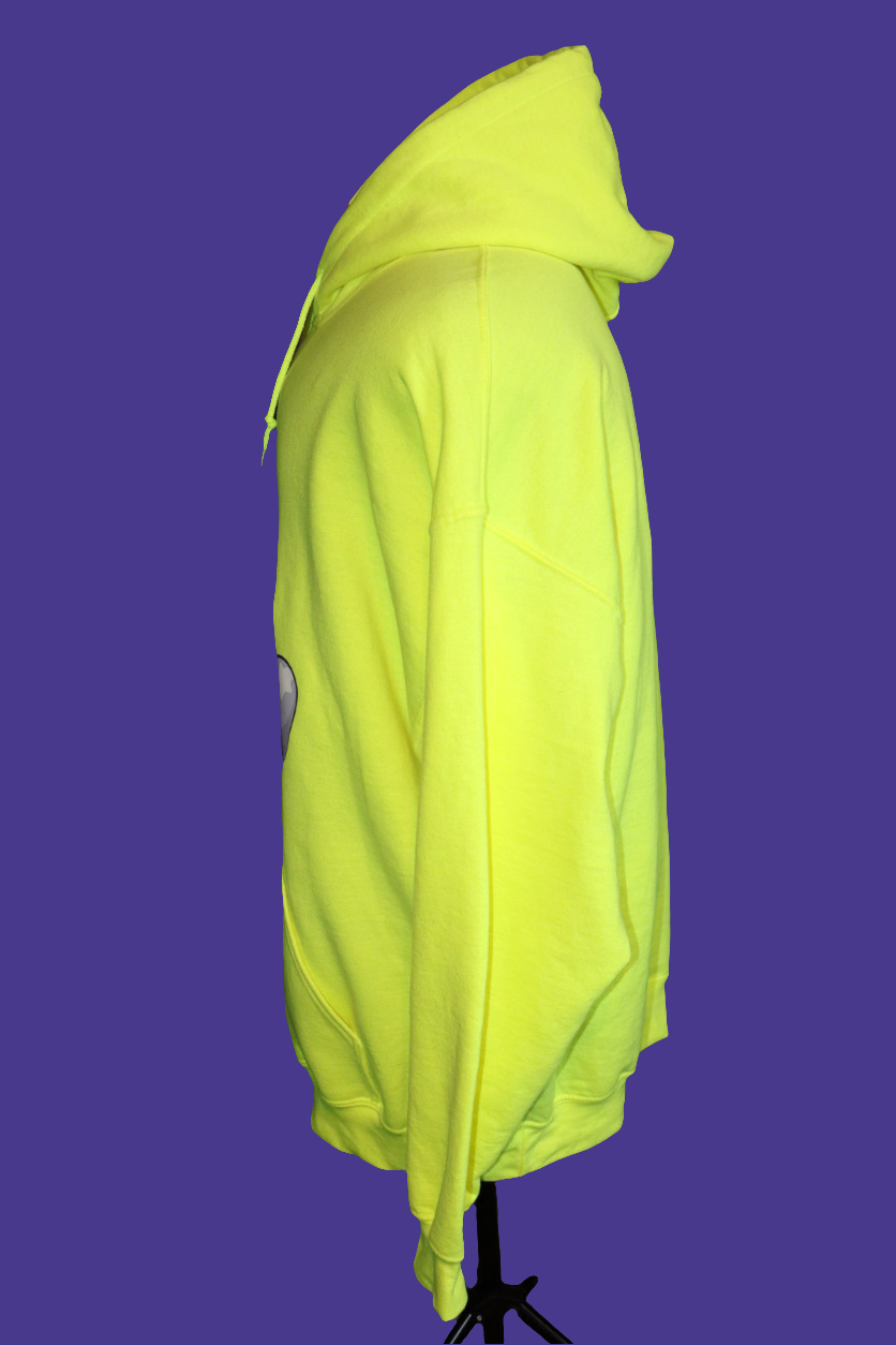 Yellow Bully in a Hoodie"