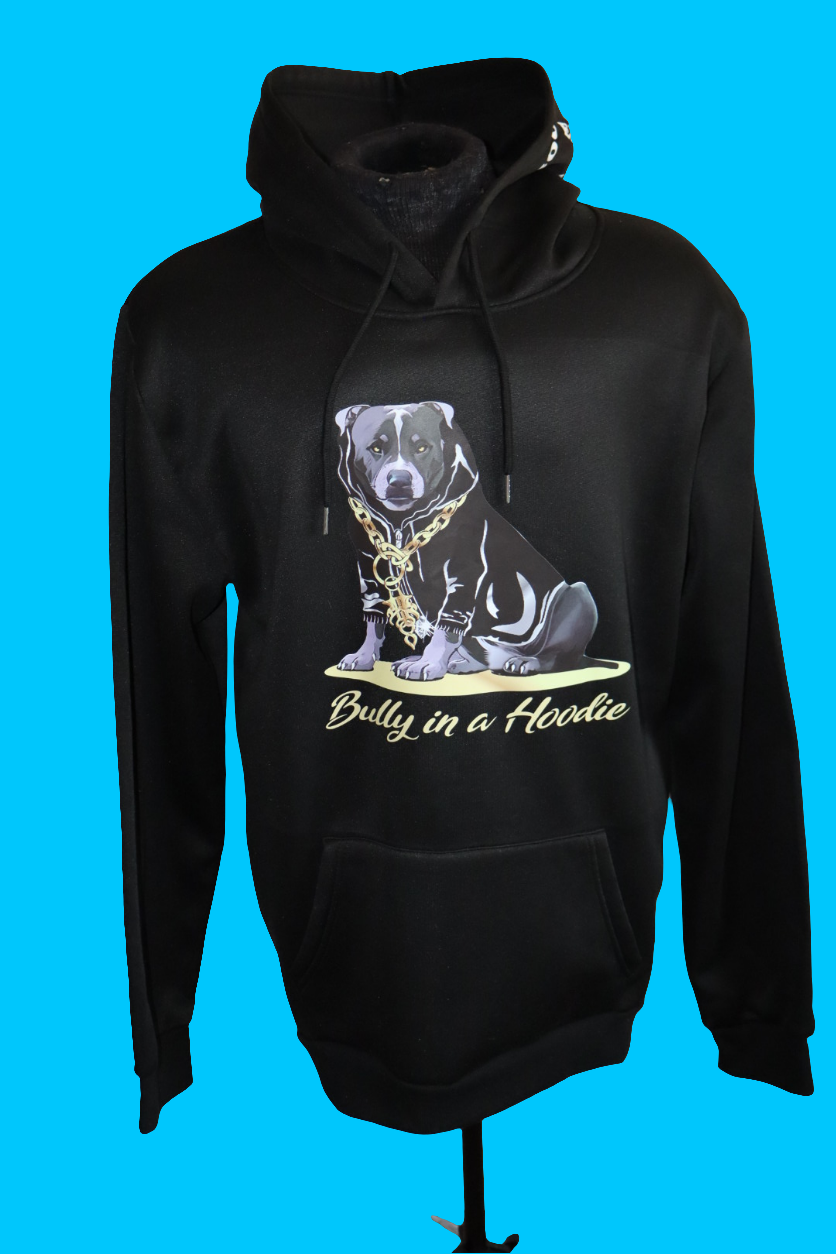 XL "Bully in a Hoodie" Black hoodies.